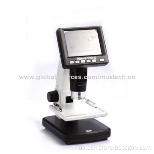Biological Measurement Digital Microscope with LCD Screen, 5.0MP Image Sensor